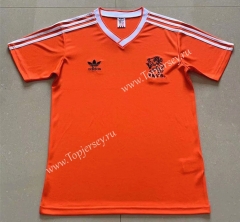 Retro Version 1986 Netherlands Home Orange Thailand Soccer Jersey AAA-AY
