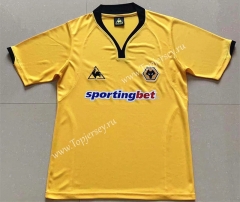 Retro Version 2010 Wolverhampton Wanderers Home Yellow Thailand Soccer Jersey AAA-AY