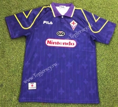 Retro Version 97-98 Fiorentina Home Purple Thailand Soccer Jersey AAA-503