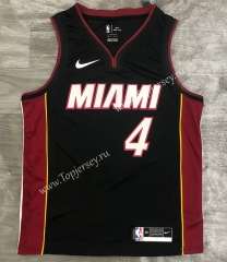 Miami Heat Black V Collar #4 NBA Jersey-311