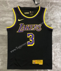2021-2022 Earned Edition Los Angeles Lakers Black #3 NBA Jersey-311