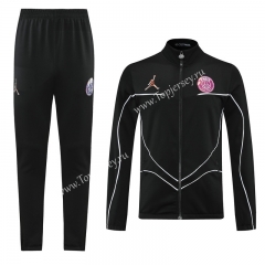 2021-2022 Jordan Paris SG Black Thailand Soccer Jacket Unifrom -LH