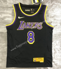 2021-2022 Earned Edition Los Angeles Lakers Black #8 NBA Jersey-311
