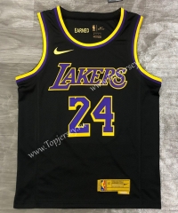 2021-2022 Earned Edition Los Angeles Lakers Black #24 NBA Jersey-311