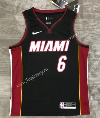 Miami Heat Black V Collar #6 NBA Jersey-311