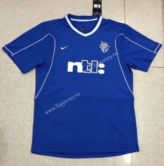 Retro Version 99-01 Rangers Home Blue Thailand Soccer Jersey AAA-HR