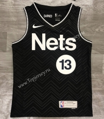 2021 Earned Edition Brooklyn Nets Black #13 NBA Jersey-311