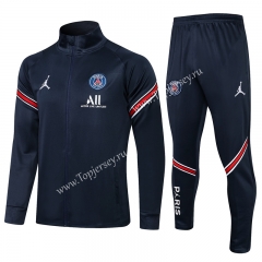 2021-2022 Jordan Paris SG Royal Blue Thailand Soccer Jacket Unifrom -815