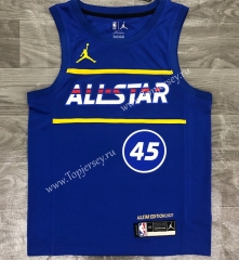 2021-2022 All Stars Blue #45 NBA Jersey-311