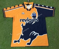 Retro Version 97-99 Porto Away Yellow&Blue Thailand Soccer Jersey AAA-503