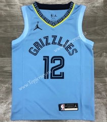Jordan Theme 2020-2021 Memphis Grizzlies Blue #12 NBA Jersey-311