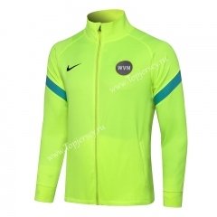 2021-2022 Inter Milan Fluorescent Green Thailand Soccer Jacket -815