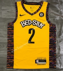 Commemorative Edition Brooklyn Nets Yellow #2 NBA Jersey-311