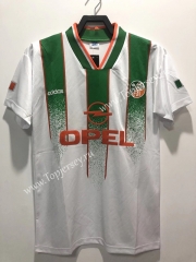 With Chest Ad Retro Version 1994 Ireland Away White Thailand Soccer Jersey AAA-C1046