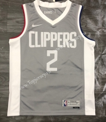 2021 Earned Edition Los Angeles Clippers Gray #2 NBA Jersey-311
