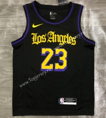 Latin Edition Los Angeles Lakers Black #23 NBA Jersey