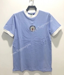 Retro Version 1972 Manchester City Home Blue Thailand Soccer Jersey AAA-811