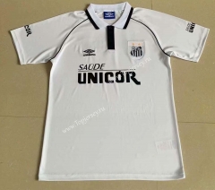 Retro Version 1997 Santos FC Home White Thailand Soccer Jersey AAA-709