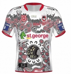 2021 St George White Thailand Rugby Shirt