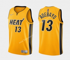 2021 Earned Edition Miami Heat Yellow #13 NBA Jersey-311