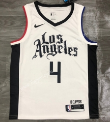 Latin Version Los Angeles Clippers White #4 NBA Jersey-311