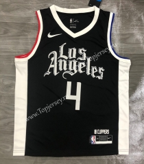 Latin Version Los Angeles Clippers Black #4 NBA Jersey-311