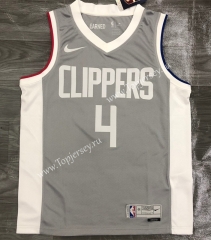 2021 Earned Edition Los Angeles Clippers Gray #4 NBA Jersey-311