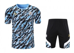 2021-2022 Manchester City Blue&Black Thailand Training Uniform-418