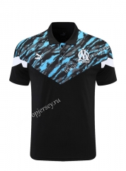 2021-2022 Olympique de Marseille Black Thailand Polo Shirt-418
