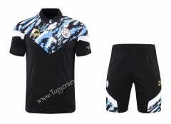 2021-2022 Manchester City Black Thailand Polo Uniform-418