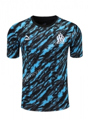 2021-2022 Olympique de Marseille Blue&Black Thailand Training Shirt-418