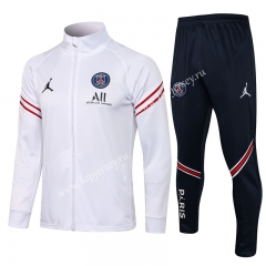 2021-2022 Jordan Paris SG White Thailand Soccer Jacket Unifrom-815