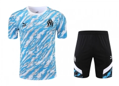 2021-2022 Olympique de Marseille Blue&White Thailand Training Uniform-418