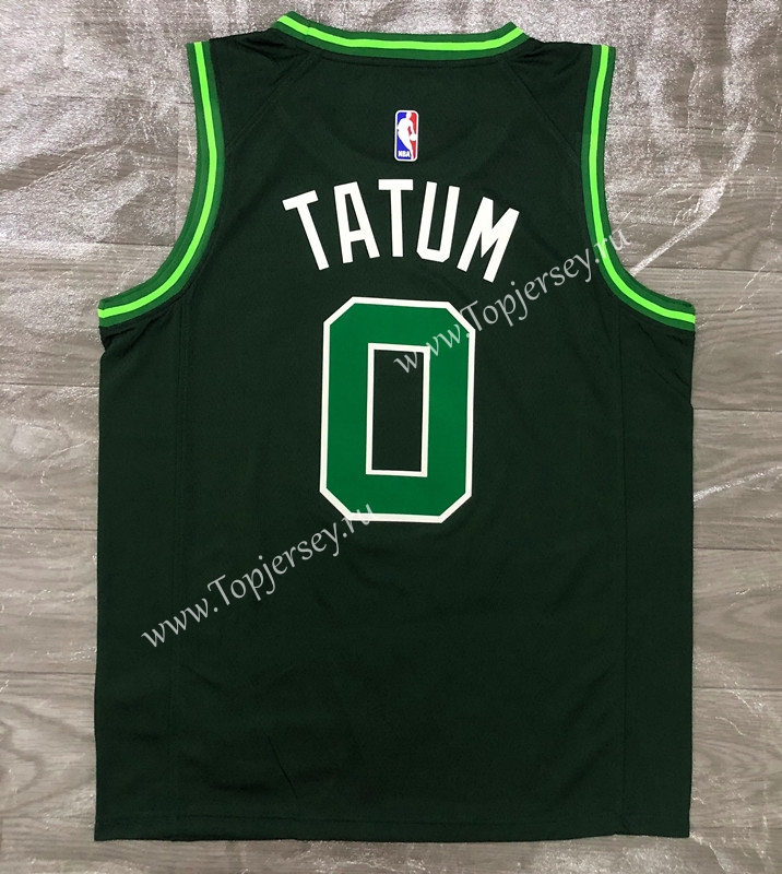 2021-2022 Earned Edition Boston Celtics Dark Green #0 NBA Jersey