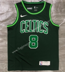 2021-2022 Earned Edition Boston Celtics Dark Green #8 NBA Jersey-311