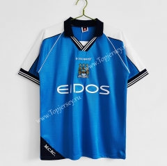 Retro Version 1999-2001 Manchester City Home Blue Thailand Soccer Jersey AAA-C1046