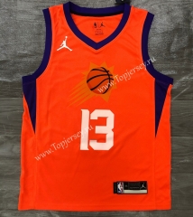 Jordan Theme 2021 Phoenix Suns Orange #13 NBA Jersey-311
