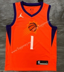 Jordan Theme 2021 Phoenix Suns Orange #1 NBA Jersey-311