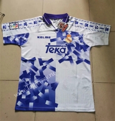 Retro Version 96-97 Real Madrid White Thailand Soccer Jersey AAA