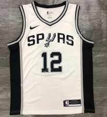 San Antonio Spurs White #12 NBA Jersey-311
