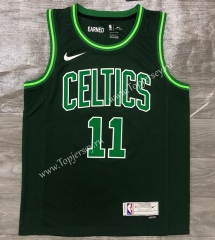 2021-2022 Earned Edition Boston Celtics Dark Green #11 NBA Jersey-311