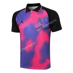 2021-2022 Jordan PSG Purple Thailand Polo Shirt-815