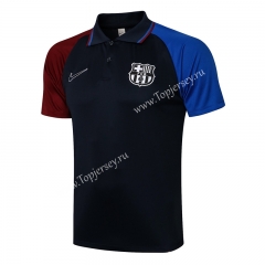 2021-2022 Barcelona Royal Blue Thailand Polo Shirt-815