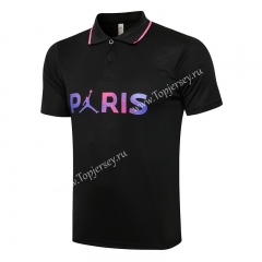 2021-2022 Jordan PSG Black Thailand Polo Shirt-815