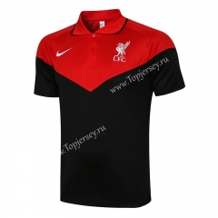 2021-2022 Liverpool Red&Black Thailand Soccer Polo Shirt-815