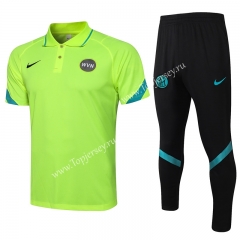 2021-2022 Inter Milan Fluorescent Green Thailand Soccer Polo Uniform-815