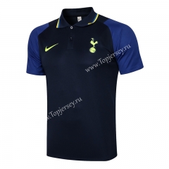 2021-2022 Tottenham Hotspur Royal Blue Thailand Polo Shirt-815