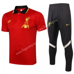2021-2022 Liverpool Red Thailand Soccer Polo Uniform-815