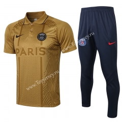 2021-2022 PSG Gold Thailand Polo Uniform-815
