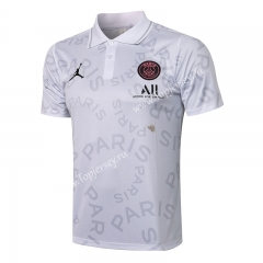 2021-2022 Jordan PSG White Thailand Polo Shirt-815